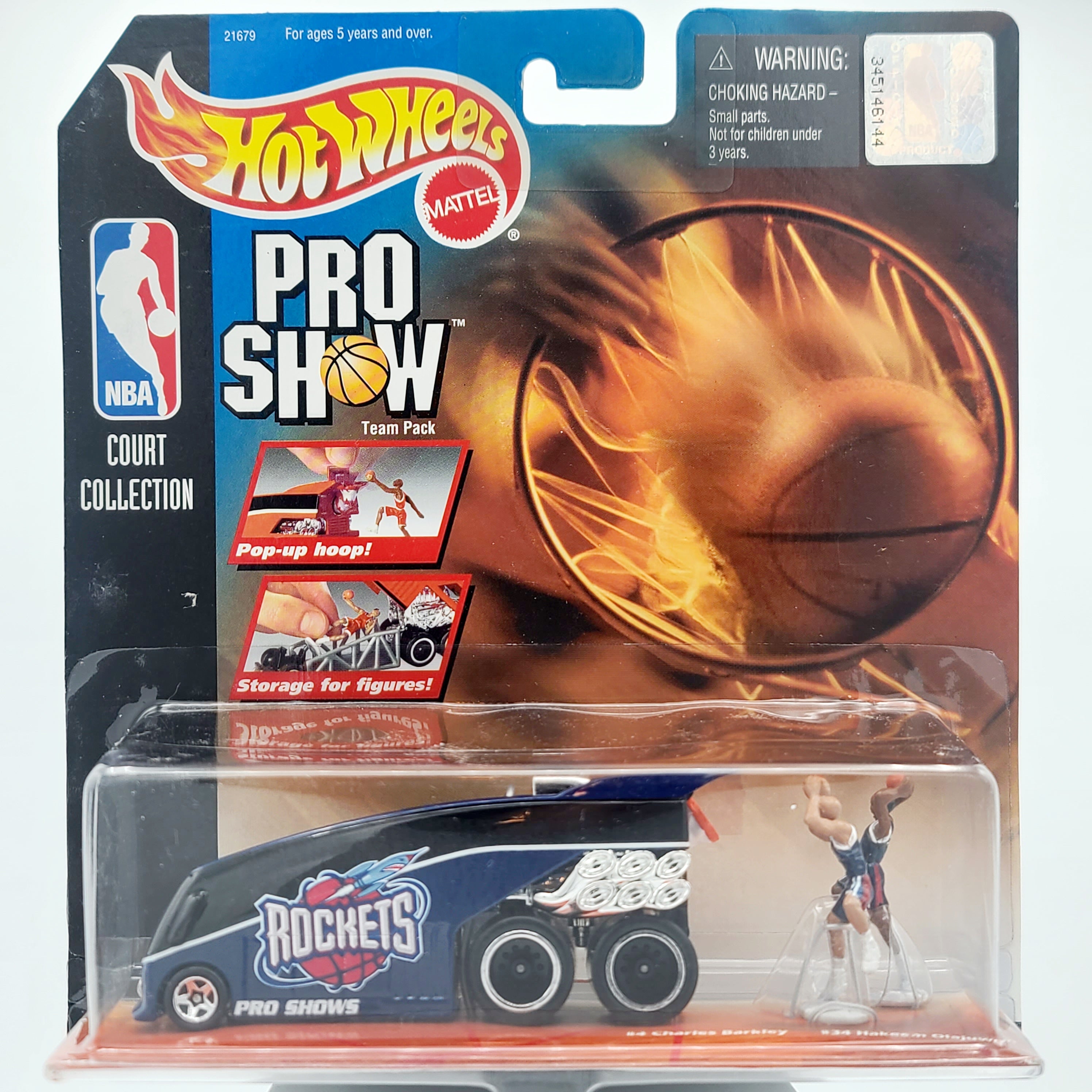 Hot Wheels VW Drag Bus - Houston Rockets, Barkley / Olajuwon (1998 HW Pro Show - Court Collection)
